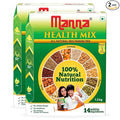 Manna Health Mix | 100% Natural Multigrain Nutrition Drink Kids | Multi Millet Health Drink Mix Powder 2kg (1kg x 2 Packs) | Sathu Maavu | Porridge