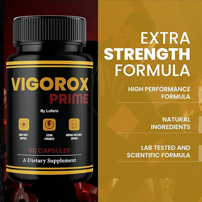 (5 Pack) Vigorox Prime Capsules VigoroxPrime Advanced Maximum Strength Performance Pills For Men Premium Natural Ingredients Formula for Overall Health &amp Wellness Support Capsulas Pastillas (300