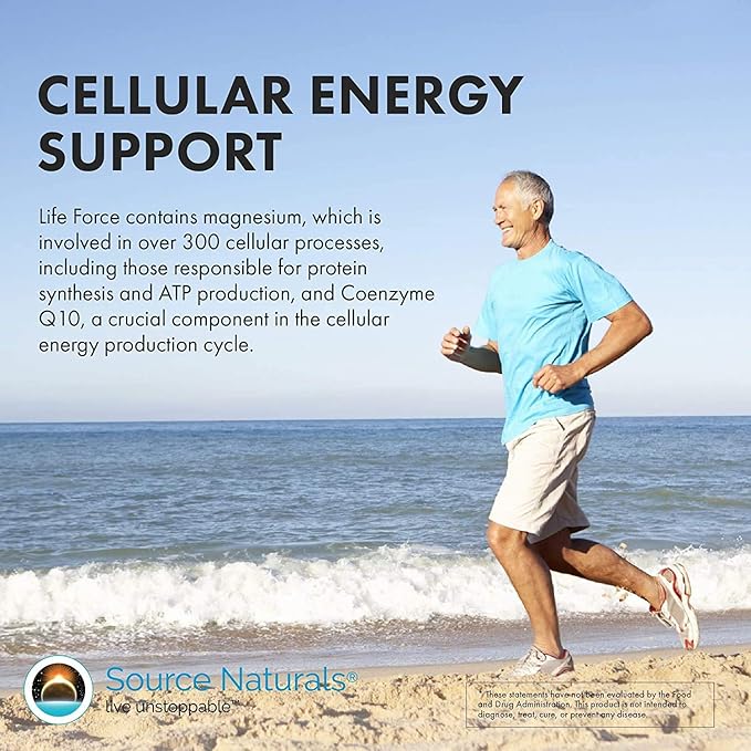 Source Naturals Life Force Multiple Daily Multivitamin High Potency Essential Vitamins Minerals Antioxidants &amp Nutrients - Energy &amp Immune Boost - 120 Tablets