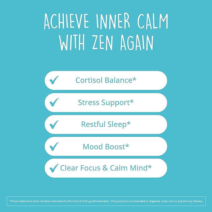 Happy Healthy Hippie Zen Again Cortisol Manager &amp Namastay in Bed