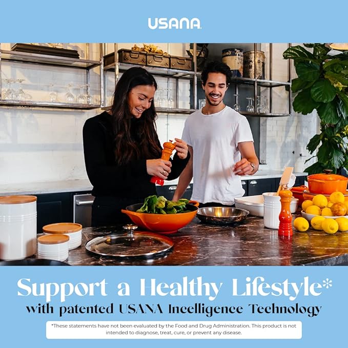USANA HealthPak with InCelligence Technology and Essential Nutrients and Antioxidants to Support Total Body Health* – Convenient Daily AM/PM Packets – 56 Packets – 28 Day Supply