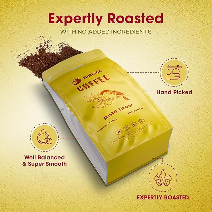 Birdee Bundle Vietnamese Coffee – 1 LB Premium Ground Coffee &amp 8 oz Stainless Steel Phin Filter
