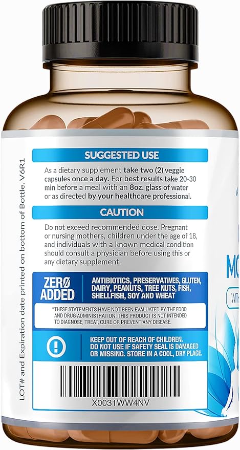 28 in 1 Calm Mood Support Supplement- Natural Happy Pills for Occasional Anxiousness &amp Stress Worry feelings Relaxation Mental Clarity | Max Sleep &amp Mood Support for Women &amp Men|120 Veg