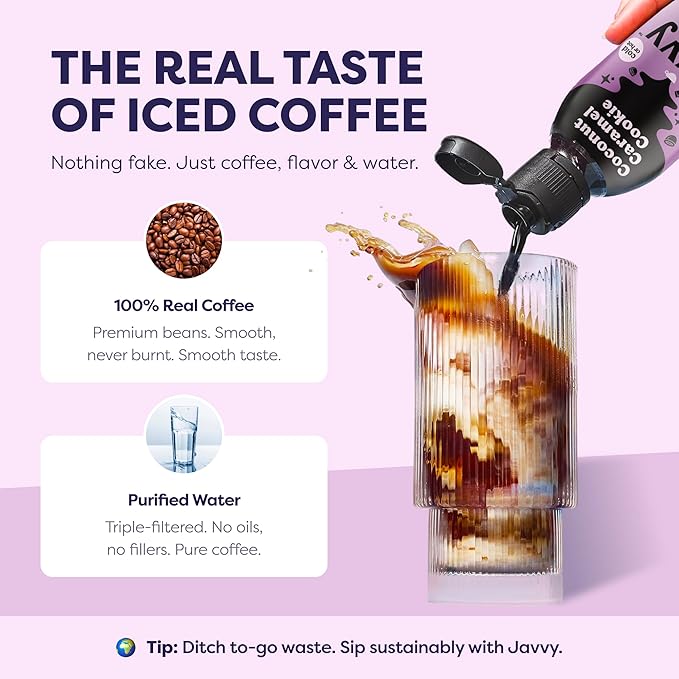 Coffee Concentrate - Limited Release Flavors - Cold Brew Coffee Perfect for Hot or Iced Instant Coffees Hot Drinks Cold Brew Concentrate 35 Servings - Coconut Caramel Cookie