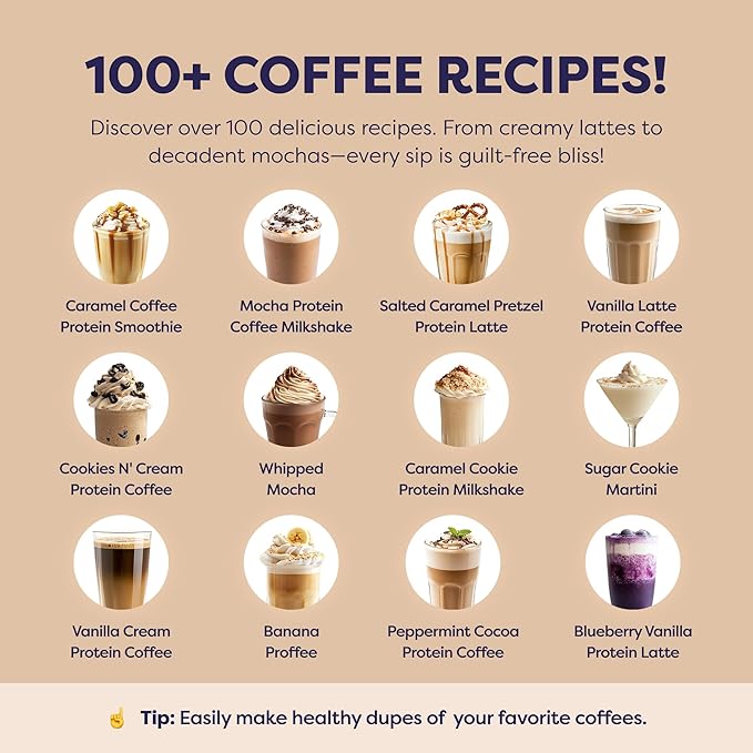 Mocha Protein Iced Coffee - Premium Whey Protein &amp Instant Iced Coffees - 100% Natural Cold Brew - Zero Artificial Flavors &amp Sweeteners 80 mg Caffeine Per Serving No Added Sugar 20 Servings