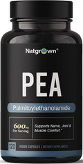 Natgrown Palmitoylethanolamide Pea Supplement 600 mg - 120 Capsules