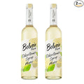 BELVOIR FRUIT FARMS Elderflower Syrup Mixer | Hand-Picked Flowers | Makes Up To 22 Glasses | Traditional Family Recipe | 500ml (16.9 fl oz) each [Pack of 2]