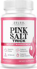 Pink Salt Trick Capsules - Original PinkSalt Trick Supplement for Weight Energy &amp Metabolism - All Natural Advanced Support Formula Pills Reviews 60 Capsules for 1 Month