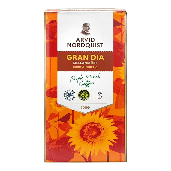 Arvid Nordquist Ground Coffee 17.6oz (Pack of 3 Gran Dia (Medium Roast))