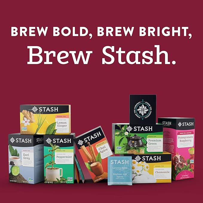 Stash Tea Decaf Chai Spice Black Tea - Decaf Non-GMO Project Verified Premium Tea with No Artificial Ingredients 18 Count (Pack of 6) - 108 Bags Total