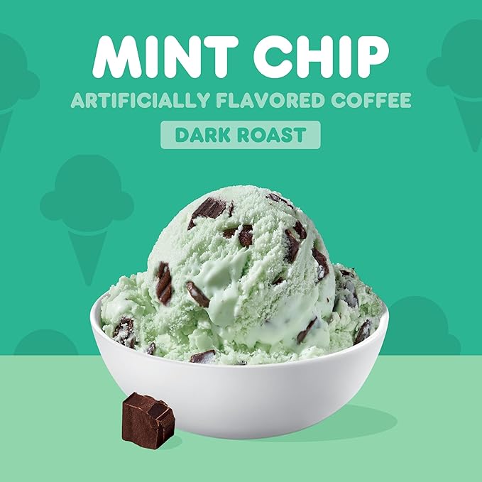 Dunkin’ Mint Chip Artificially Flavored Coffee Ground Coffee 11 Oz. Bag (Pack of 6)