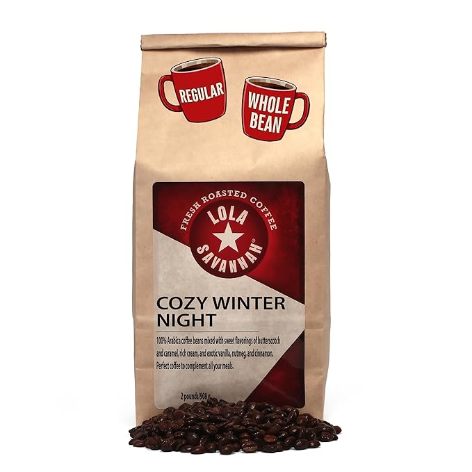 Lola Savannah Cozy Winter Night Whole Bean Caffeinated Coffee 2lb