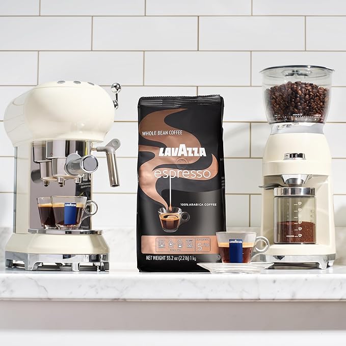 Lavazza Espresso Whole Bean Coffee Medium Roast 100% Arabica 2.2 lb Bag (Pack of 1)