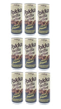 POKKA Coffee 9-Pack Set - Milk Coffee Vanilla Coffee Cappuccino 8.1 Fl Oz (240ml) Each (Vanilla Coffee)