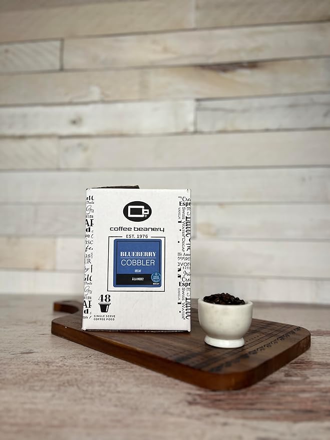 Blueberry Cobbler Decaf Coffee Pods by Coffee Beanery | 192ct Bulk Medium Roast Arbica Coffee