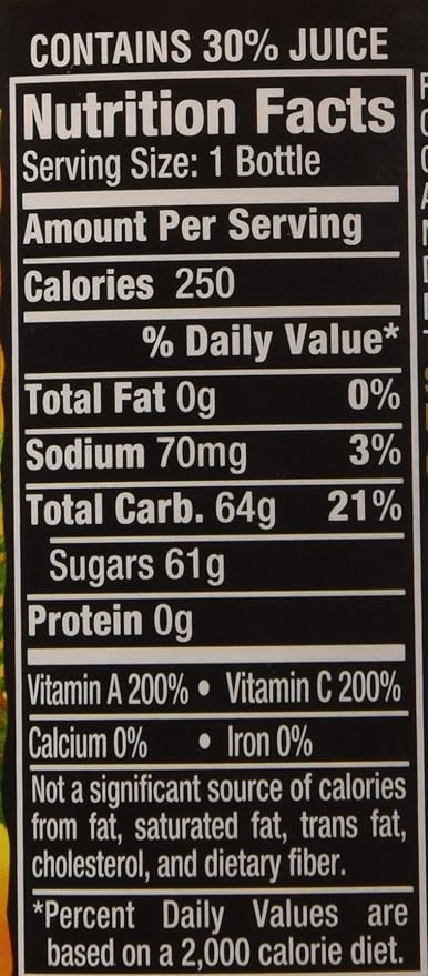 Mistic Orange-Carrot Juice 16 Fl Oz (12 Bottles)