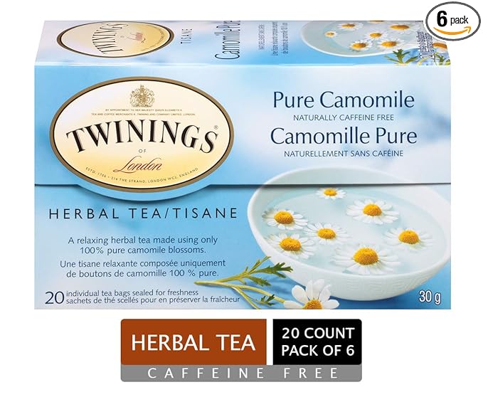 Twinings Organic Camomile Tea Bags 20 per pack - Pack of 6