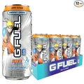 G Fuel Energy Drink Lemon Lime Slushie Sugar Free Beverage with 140mg Caffeine Daily Energy Boost with Focus Amino Vitamin + Antioxidants 16 oz Cans (Naruto Shippuden 12-Pack)
