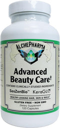 Advanced Beauty Care Hair Skin and Nails Supplement Gluten Free Non-GMO Capsules (120 Caps)