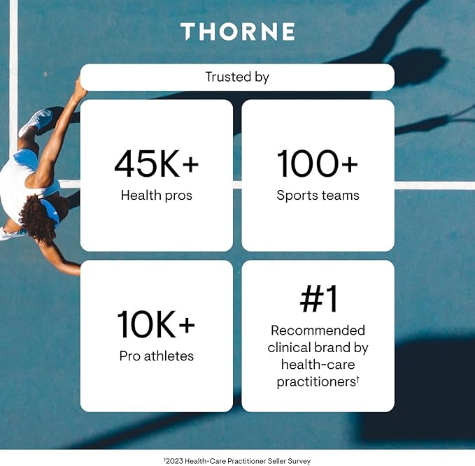 THORNE - Multi-Vitamin Elite - Daily Nutritional Supplement - Two Formulas Support Cellular Energy Production Restful Sleep &amp More* - Third-Party Certified - Gluten Dairy &amp Soy-Free - 180 Ca