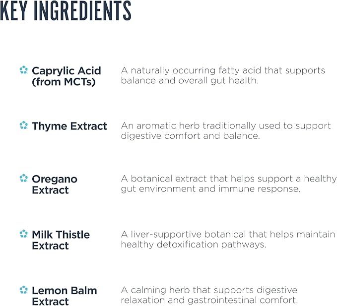 Revive MD Gut Health Supplements for Men &amp Women - Daily Gut Repair &amp Digestive Health Support Formula with Thyme Oregano &amp Milk Thistle - Vegan-Friendly Gluten-Free (60 Capsules 30 Ser