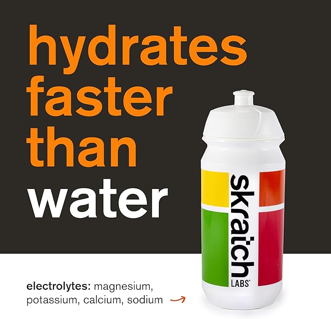 Skratch Labs Hydration Sports Drink Mix Packets – Real‑Fruit Electrolyte Powder for Fast Hydration &amp Endurance | Orange | 20 Pack | Vegan Non‑GMO Clean Ingredients