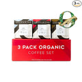 Single-Origin Organic Coffee Beans Gift Box Light Medium and Dark Roast Organic Whole Bean Coffee 3 Pack Explorer 9 oz each 1904 Rwanda by Uncharted Coffee