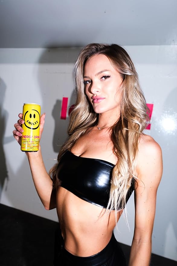 Smilez Energy Drink Tropical Citrus 12 Fl Oz Cans (Pack of 12)