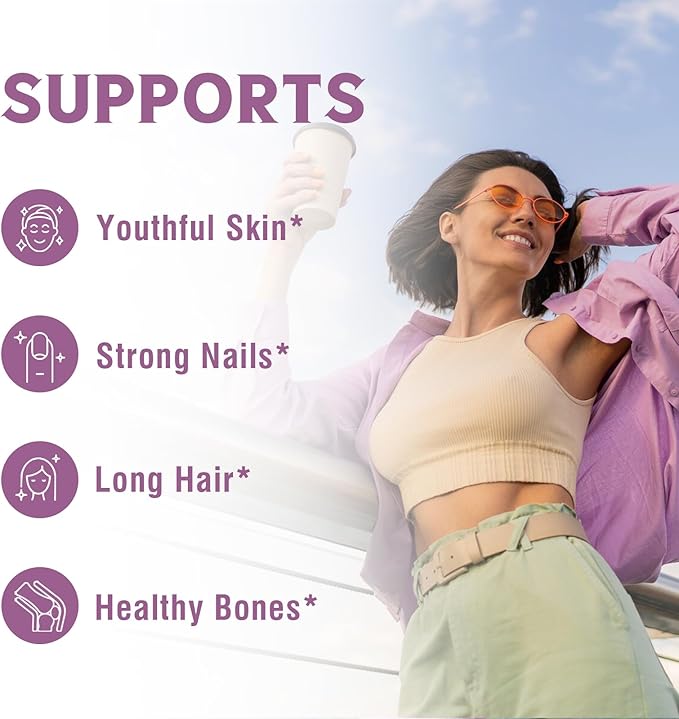Multi Collagen Peptides Powder and Choline Bitartrate Supplements