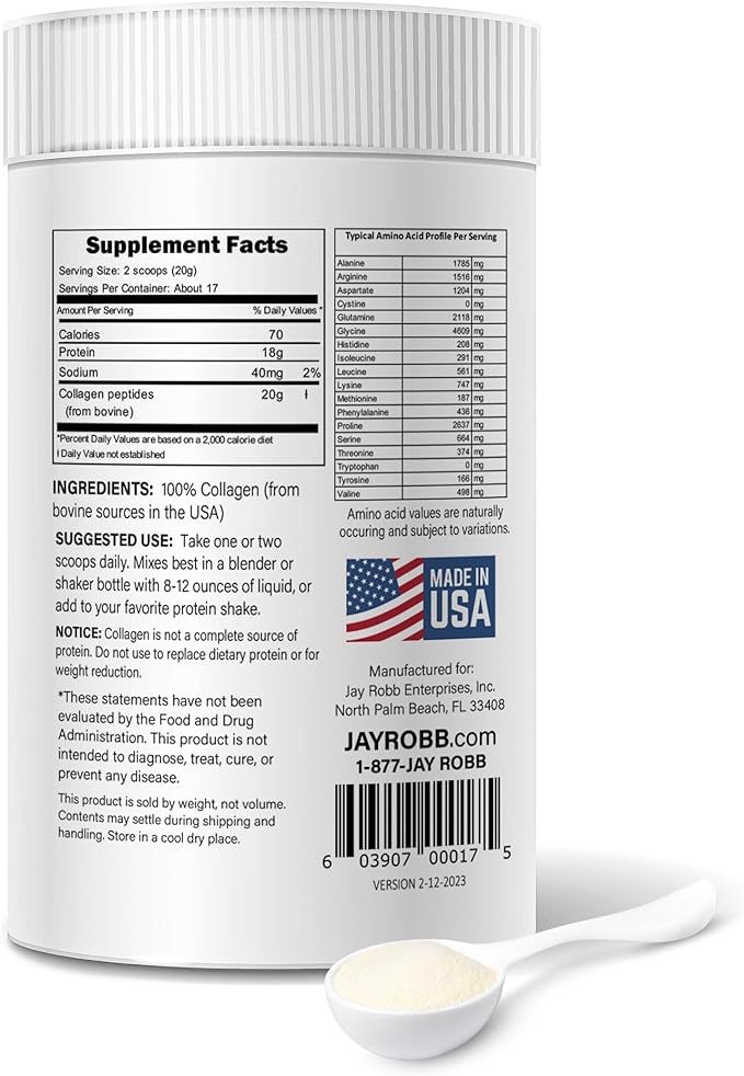 JAYROBB Collagen Peptides Unflavored