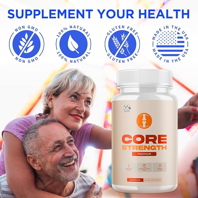 (2 Pack) Core Strength Joint Support Capsules Official CoreStrength Pills with All Natural Ingredients Advanced Overall Health and Wellness Supplement with Max Strength Multivitamins (120 Capsules)