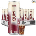 BUM Sugar-Free Energy Drink Dr BUM - Lightly Carbonated &amp No Artificial Colors Natural Caffeine &amp Citicoline for Energy &amp Focus Brain Boost &amp Workout Sports Beverage - 12 oz 12-Pac