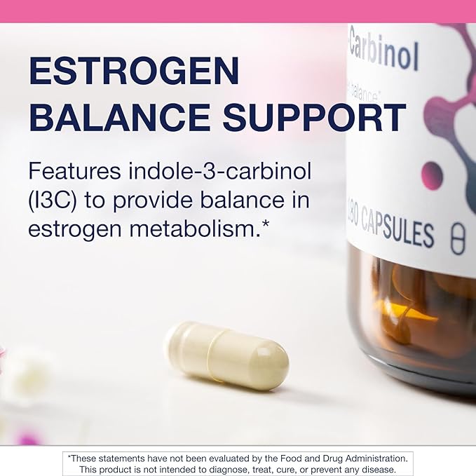 Metagenics Meta Indole-3-Carbinol Supplement - Supports Estrogen Hormone Balance Antioxidant &amp Liver Health* - Non-GMO Gluten-Free Vegan - GMP Certified Facility - 180 Capsules