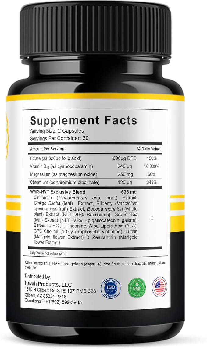 BLUE VIBE Mind Boost Premium Health &amp Wellness Nootropic Supplement MindBoost Advanced All Natural Health Management &amp Overall Wellness Support Supplement Formula Pills (5 Pack - 300 Capsules