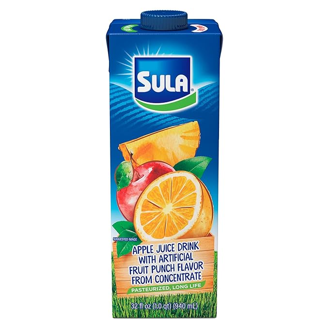 Sula Fruit Punch Juice - 12 pack 32 Fl oz (940 ml)