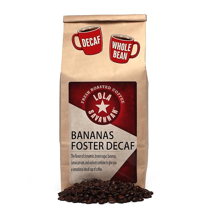 Lola Savannah Bananas Foster Whole Bean Decaf Coffee 2lb