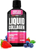 PROSUPPS Amino23 Liquid Collagen Shots Berry - Collagen Peptide Post Workout Supplement Supports Healthy Aging Joints Skin &amp Hair - Gluten-Free &amp Zero Sugar - 16 Servings