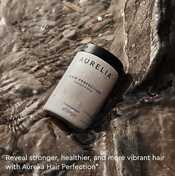AURELIA Hair Perfection | Advanced Cellular Anti-Aging Supplement | Support Hair Growth | with Zinc Resveratrol Niacinamide Ergothioneine &amp Ceramosides