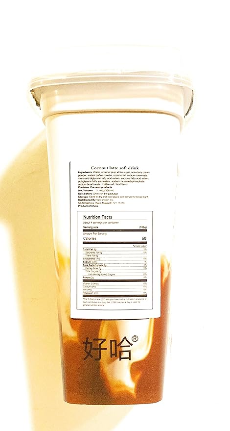 4 Bottles Coconut Latte Soft Drink(11.16 Oz Each)