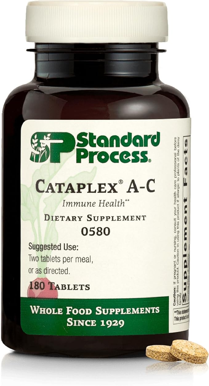 Standard Process Cataplex A-C - Supplement for Immune &amp Healthy Cell Support with Vitamins C &amp A - Aids Eye Health - Contains Ingredients with Antioxidant Activity - 180 Tablets (90 Servings)