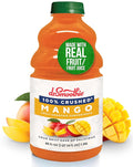 Dr. Smoothie 100% Crushed Mango – No Added Sugar Made with Real Fruits/Fruit Juice – Vegan No Artificial Colors or Flavors – Sweet Mango with a Hint of Pineapple &amp Banana – 46 oz Bottle