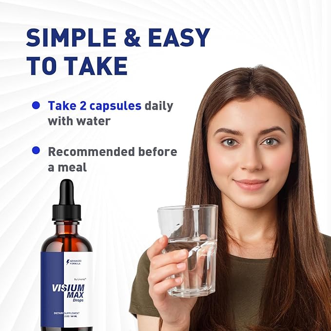 Visium Max Drops - Visium Max Drops Health Support Supplement All Natural Premium Advanced Liquid Formula Drop for Overall Wellness and Support Health 1 Bottle for 1 Month