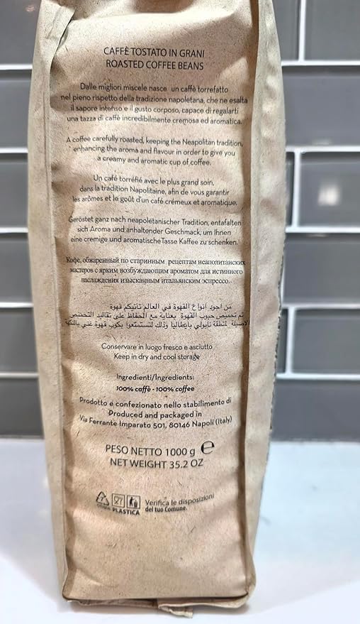 Siena Arte Napoli Italian Roasted Whole Bean Coffee Espresso Blend 2.2 lb (35.2 oz)Blend: Napoli Espresso Blend Form: Whole bean coffee Flavor Profile: A little lighter in character than the Europea