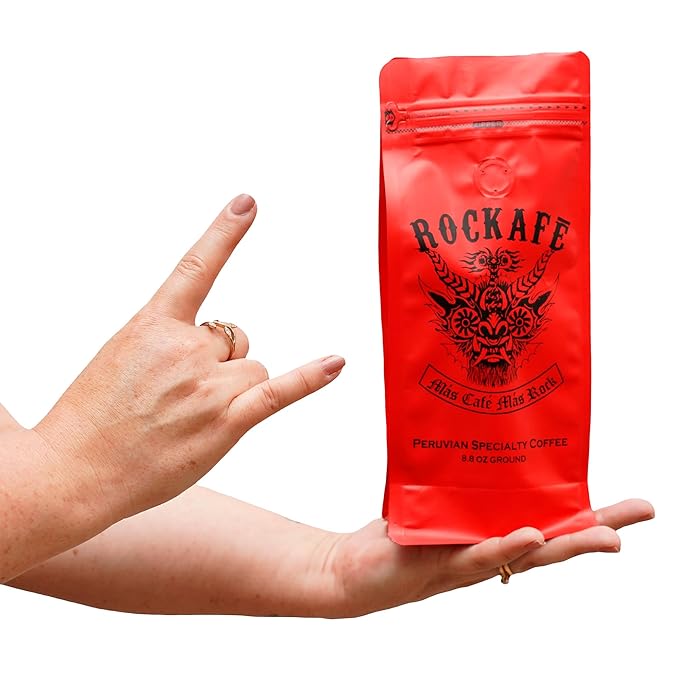 Rockafe Diablada Edition - 8.8 oz Bag of Peruvian Specialty Coffee - By Iky Store (Red Caturra and Bourbon) (2)