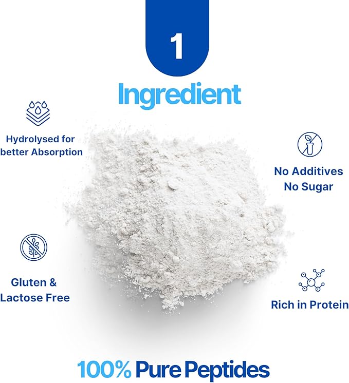 The Intelligent Health Collagen Peptides Powder 45 Servings Hydrolyzed Collagen Type I &amp III Grass Fed Unflavored Gluten Free Keto/Paleo 10g Servings 15.9 Oz Skin Support Hair Nail Jo