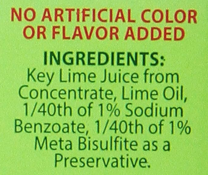 Florida Key West Key Lime Juice 128 Ounce