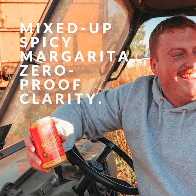 Blake’s Zero Proof El Chavo Margarita Sparkling Mocktail Non Alcoholic Carbonated Juice Beverage Gluten Free Mango &amp Habanero Inspired Flavor 12 Pack