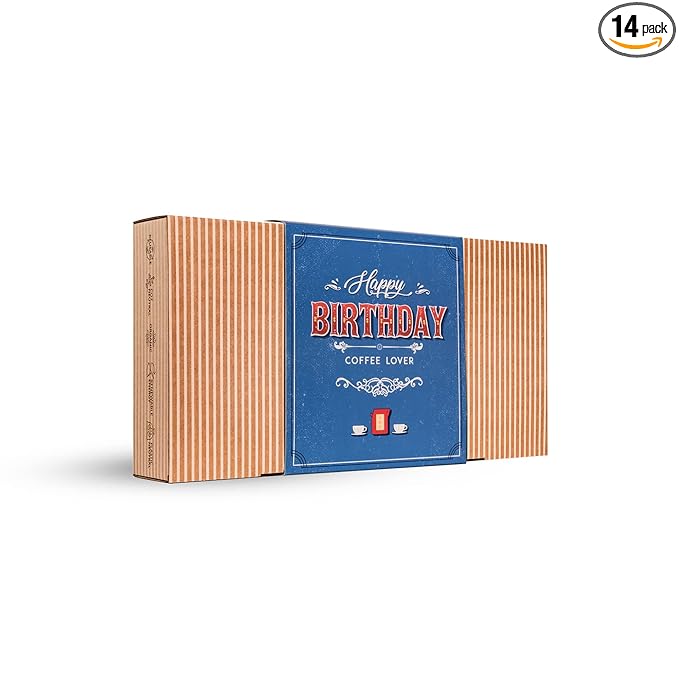 Gourmet Birthday Coffee Gift Set for Men &amp Women - 14 World's Finest Single Origin Specialty &amp Organic Coffees in Innovative Brewers | Sampler Box for Coffee Lover to Brew &amp Enjoy Anytime