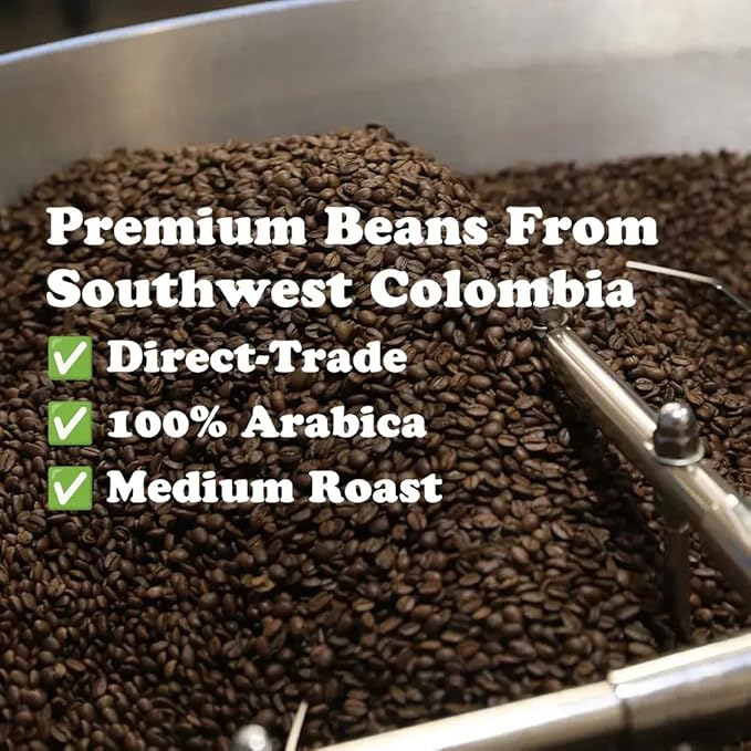 Roasty Buds Banana Split Whole Bean Coffee – 12oz Bag | Gluten-Free Non-GMO No Sugar Dairy Soy or Egg | Dessert-Inspired Bold &amp Smooth Medium Roast
