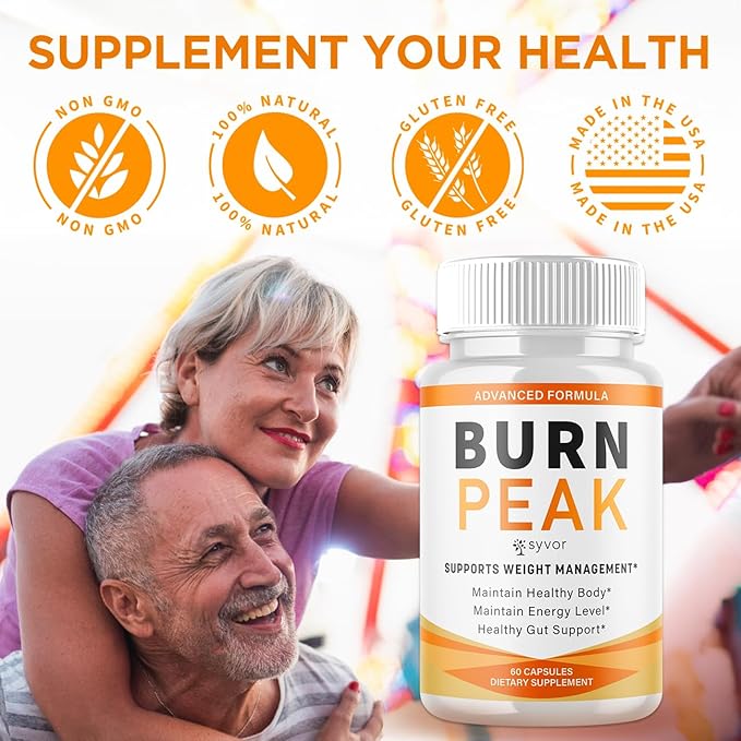 (2 Pack) Burn Peak Capsules Official Burnpeak Pink Salt Pills with All Natural Ingredients Advanced BurnPeak Health Supplement with Premium Vitamins for Active Lifestyle Support (120 Capsules)